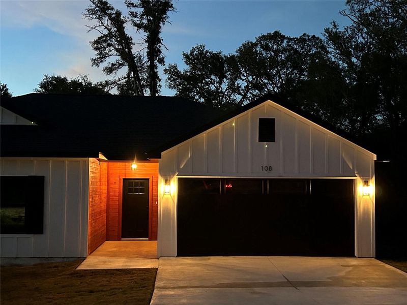 Front exterior of a new home in , Bastrop, TX, highlighting curb appeal (Image 19). Front exterior of a new home in , Bastrop, TX, highlighting curb appeal (Image 19).