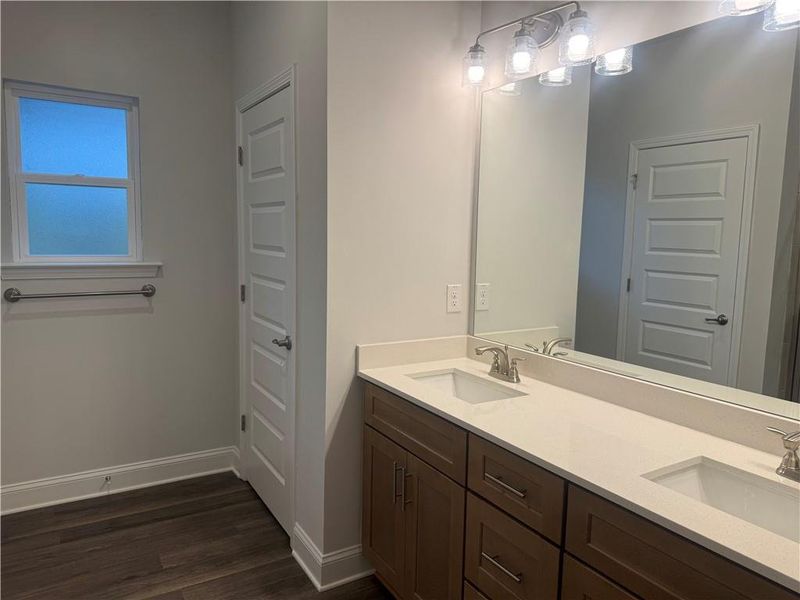 Furnished interior view inside a new home in The Fields of Walnut Creek, Pendergrass (Image 5).