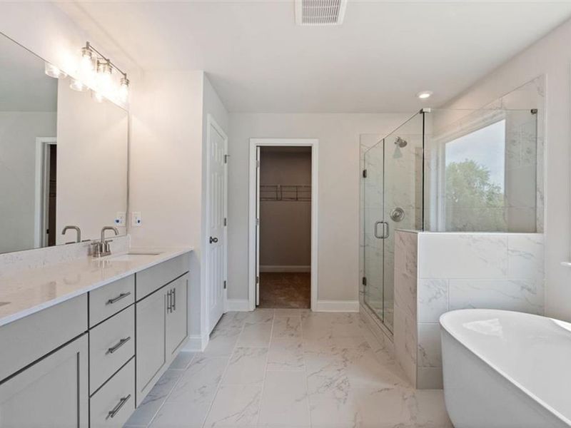 Furnished interior view inside a new home in Wehunt Meadows, Hoschton (Image 13).