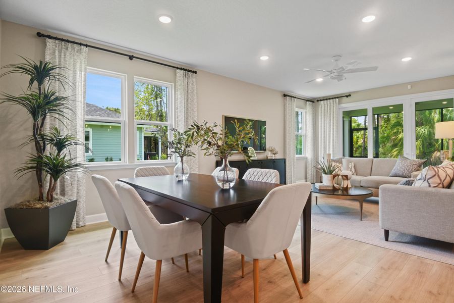 Furnished interior view inside a new home in , Palm Coast (Image 8).