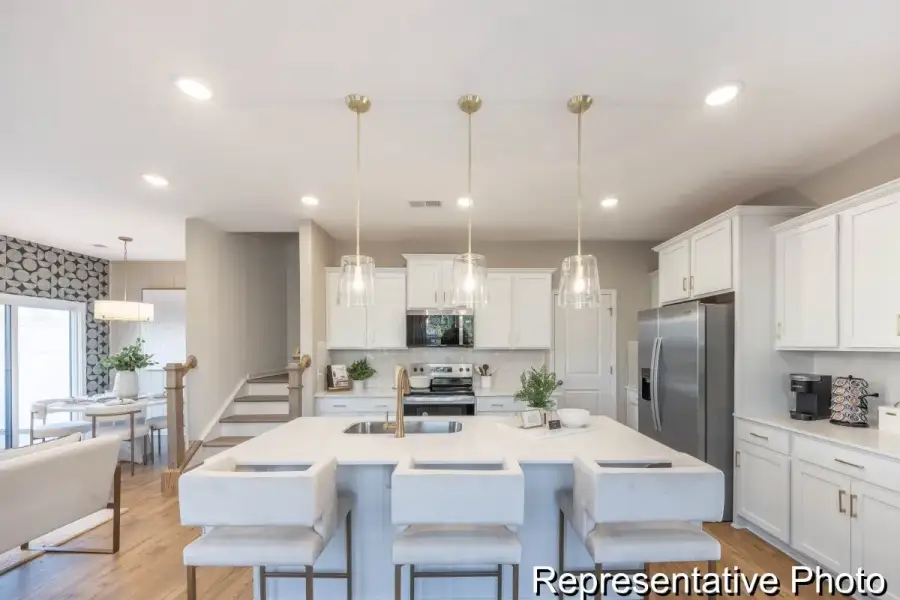 Furnished interior view inside a new home in Village Heights TH, Greensboro (Image 5).