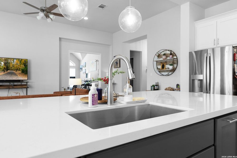Close-up of interior finishes inside a home in Meadows of Mill Creek, Seguin (Image 20).