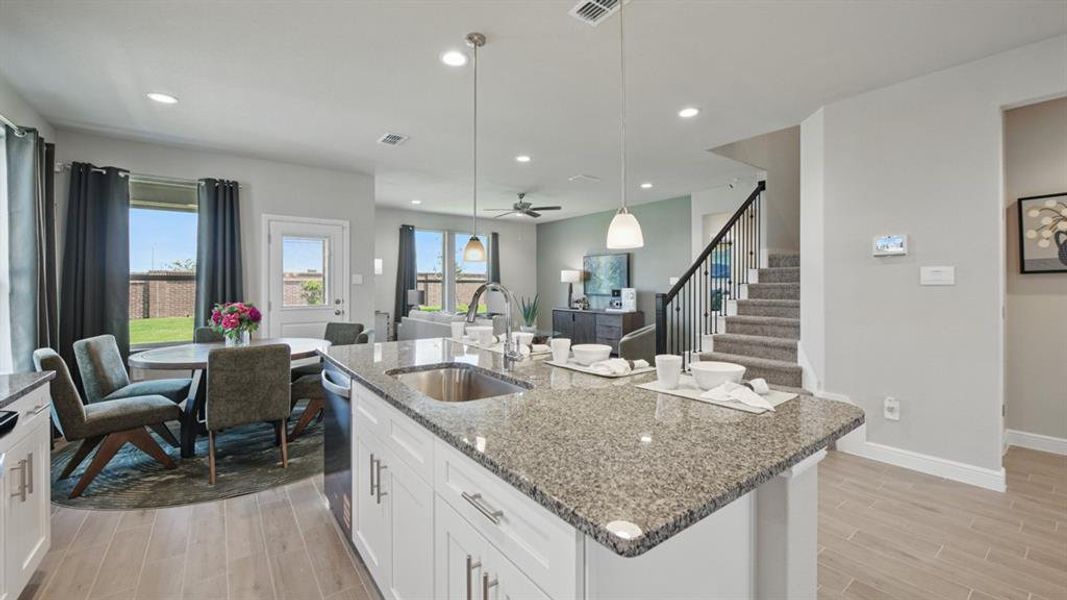 Furnished interior view inside a new home in Eagle Creek, Denton (Image 37).