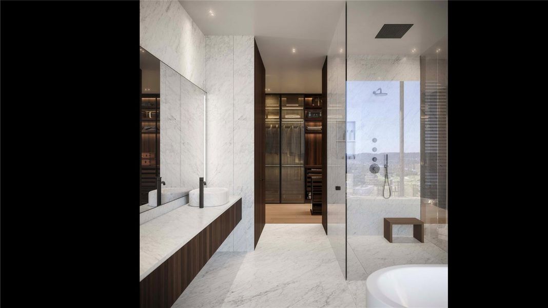 Furnished interior view inside a new home in Four Seasons Private Residences Lake Austin, Austin (Image 6).