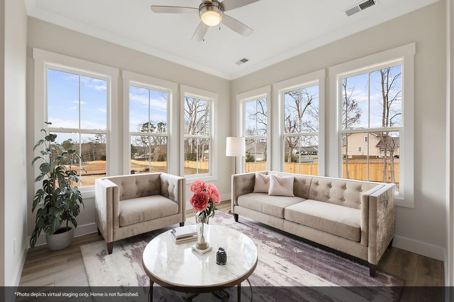 Furnished interior view inside a new home in Suter Estates, Easley (Image 10).