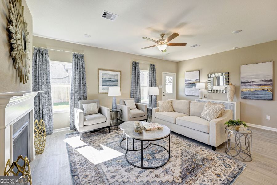 Furnished interior view inside a new home in Maddox Station, Eatonton (Image 13).