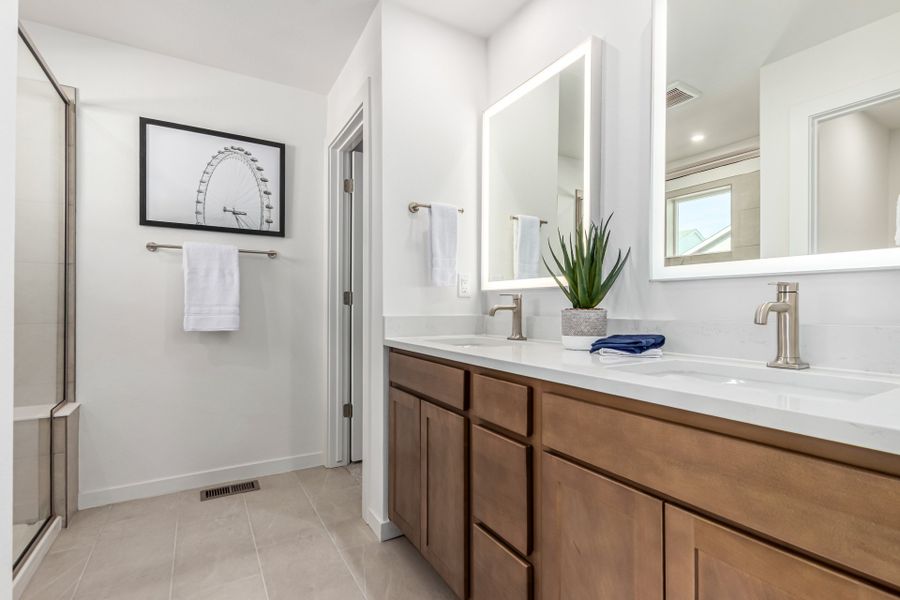 Furnished interior view inside a new home in Parkside at Victory Ridge, Colorado Springs (Image 15).