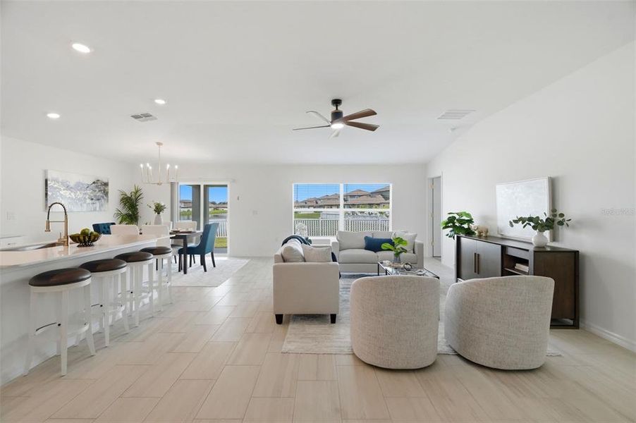 Furnished interior view inside a new home in , Riverview (Image 11). Furnished interior view inside a new home in , Riverview (Image 11).