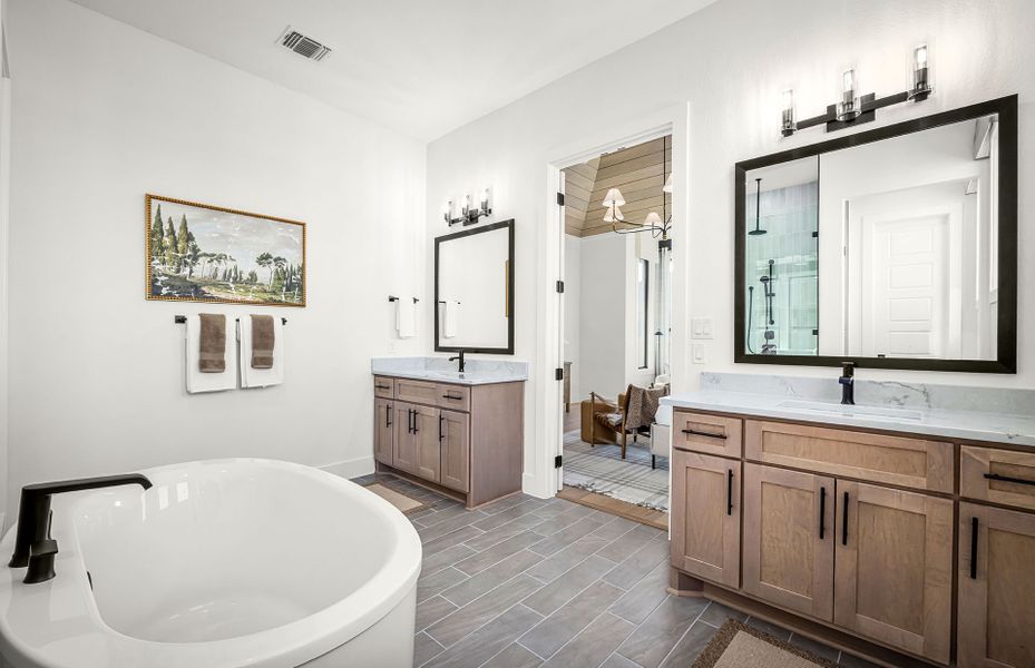 Owner's Bath with Double Vanities Owner's Bath with Double Vanities