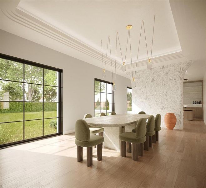 Furnished interior view inside a new home in , Dallas (Image 5).