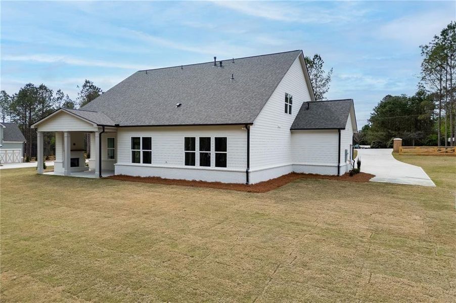 Exterior details and patio area of a home in , Cumming (Image 28).