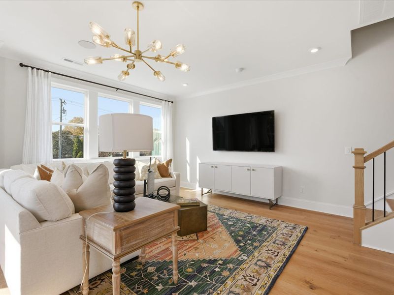 Furnished interior view inside a new home in Ross Farms, Charlotte (Image 13).