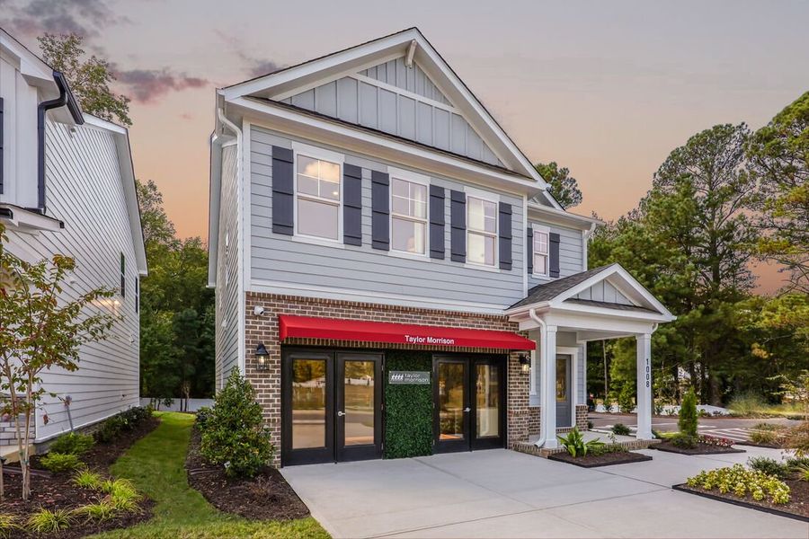 Representative exterior photo of a completed home built from the Stella by Taylor Morrison in Eagle Trace, Wendell, NC (Image 23). Representative exterior photo of a completed home built from the Stella by Taylor Morrison in Eagle Trace, Wendell, NC (Image 23).