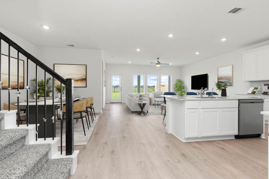 Furnished interior view inside a new home in Tamarron, Fulshear (Image 4).