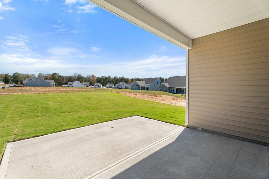 Exterior details and patio area of a home in Hopewell Garden, Winston-Salem (Image 3).
