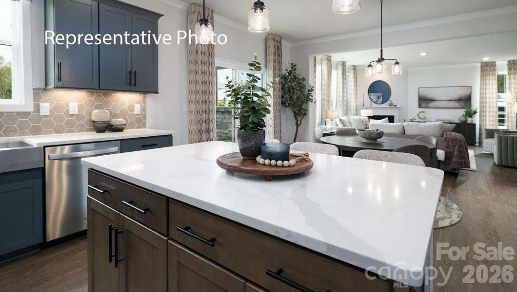 Furnished interior view inside a new home in Sanctuary at Southgate, Indian Trail (Image 6).