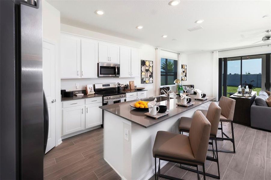 Furnished interior view inside a new home in , Clermont (Image 10).