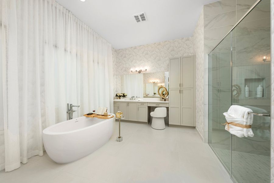 Representative furnished interior of a home built from the Julia by GL Homes in Valencia Del Mar (55+), Boynton Beach (Image 11).