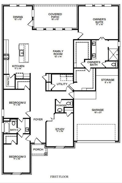 2D floor plan layout of this home in Jordan Ranch, Fulshear, TX (Image 4). 2D floor plan layout of this home in Jordan Ranch, Fulshear, TX (Image 4).