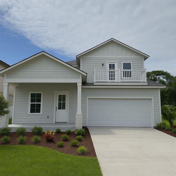 Front exterior of a new home in , Tampa, FL, highlighting curb appeal (Image 5).
