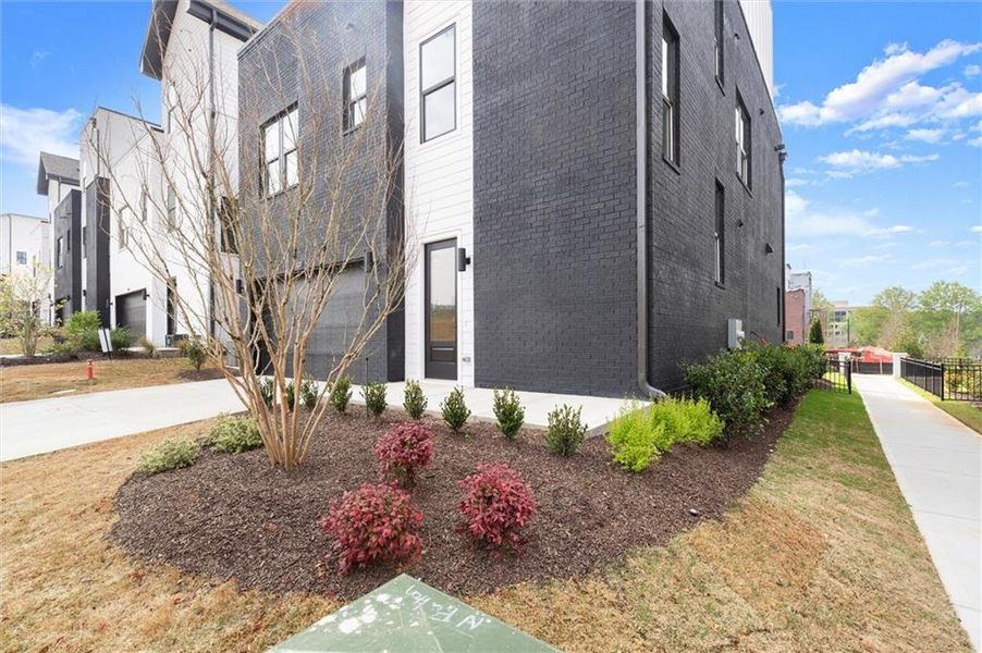 Front exterior of a new home in , Alpharetta, GA, highlighting curb appeal (Image 28).