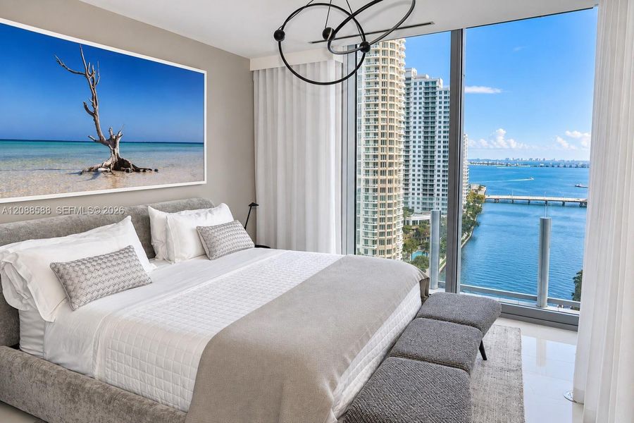 Furnished interior view inside a new home in , Miami (Image 17).