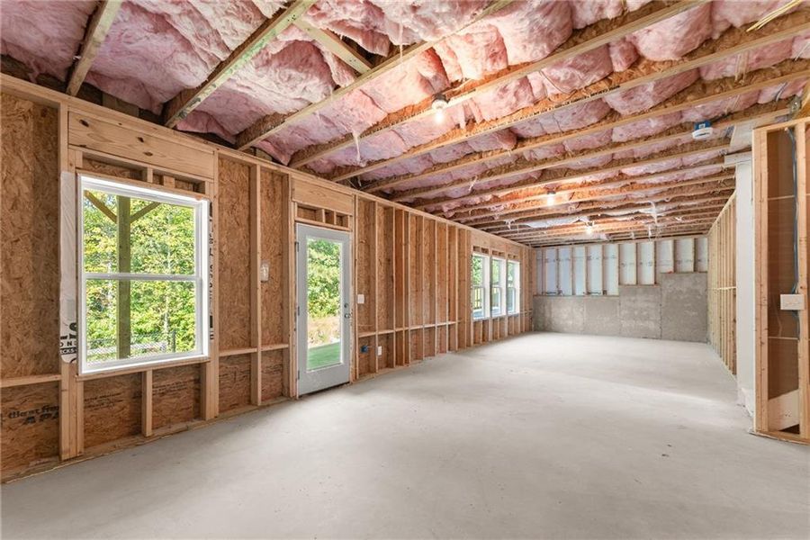 In-progress construction of a new home in , Dawsonville, GA (Image 36).