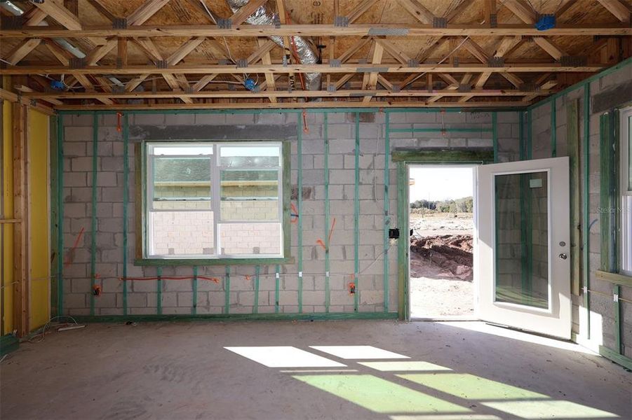 In-progress construction of a new home in Center Lake on the Park, St. Cloud, FL (Image 12). In-progress construction of a new home in Center Lake on the Park, St. Cloud, FL (Image 12).