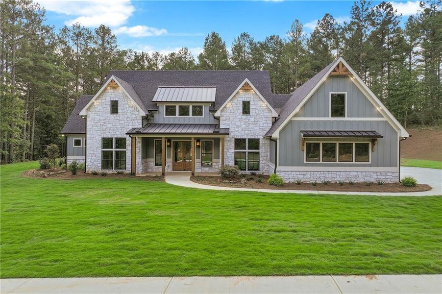 Front exterior of a new home in , Rome, GA, highlighting curb appeal (Image 27). Front exterior of a new home in , Rome, GA, highlighting curb appeal (Image 27).