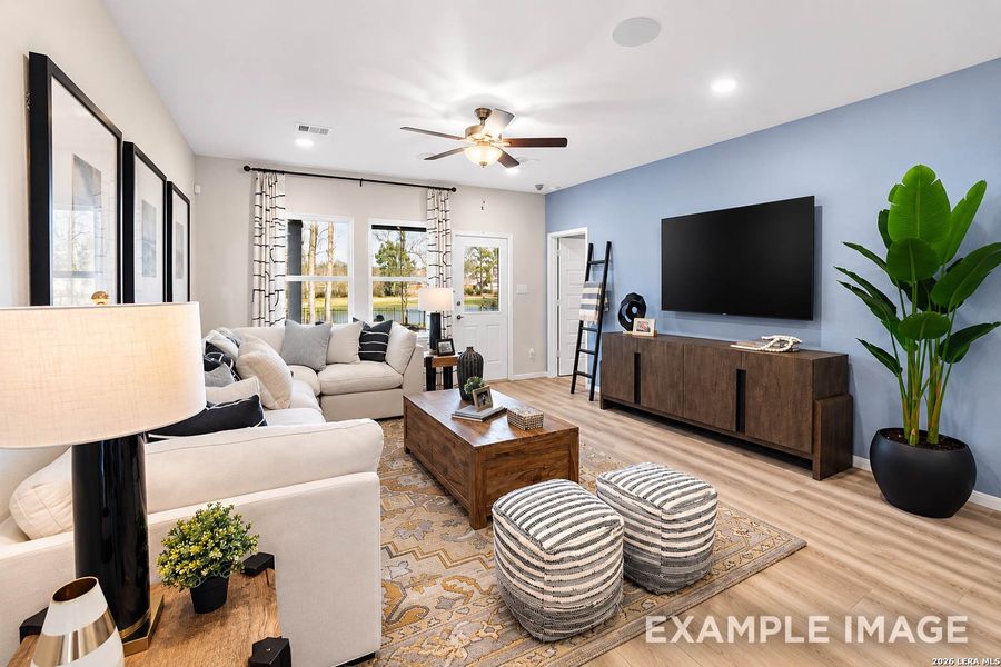 Furnished interior view inside a new home in Rayburn Valley, San Antonio (Image 10). Furnished interior view inside a new home in Rayburn Valley, San Antonio (Image 10).