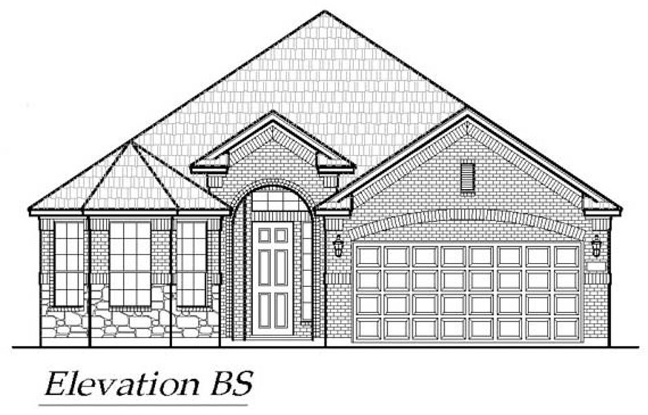 Exterior rendering of this home design in Summer Crest, Fort Worth, TX (Image 5). Exterior rendering of this home design in Summer Crest, Fort Worth, TX (Image 5).