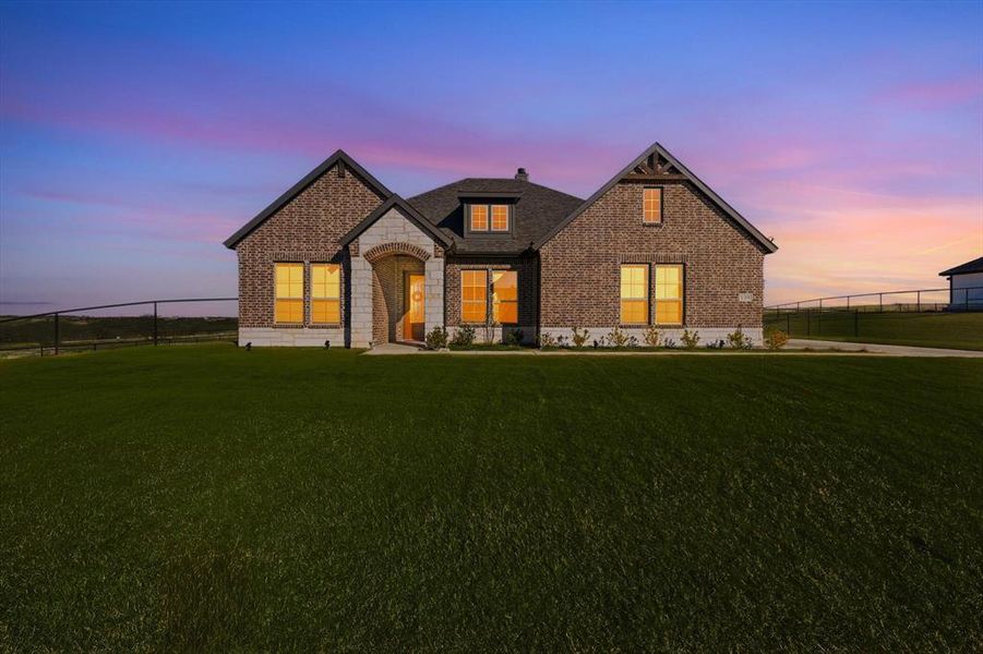 Front exterior of a new home in , Decatur, TX, highlighting curb appeal (Image 2). Front exterior of a new home in , Decatur, TX, highlighting curb appeal (Image 2).