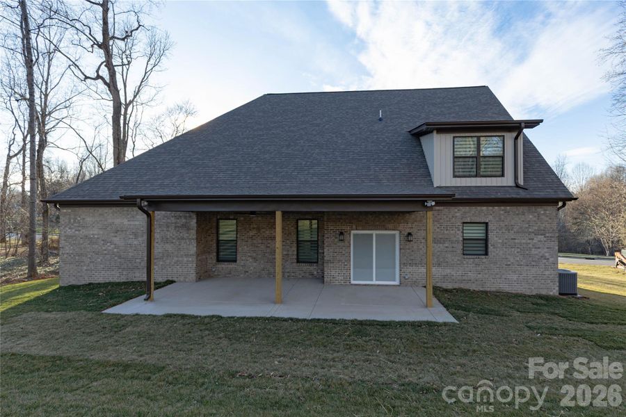 Exterior details and patio area of a home in , Conover (Image 3).