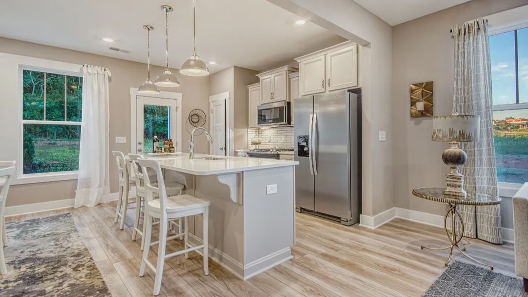 Furnished interior view inside a new home in Sidney Creek Townhomes, Zebulon (Image 6).