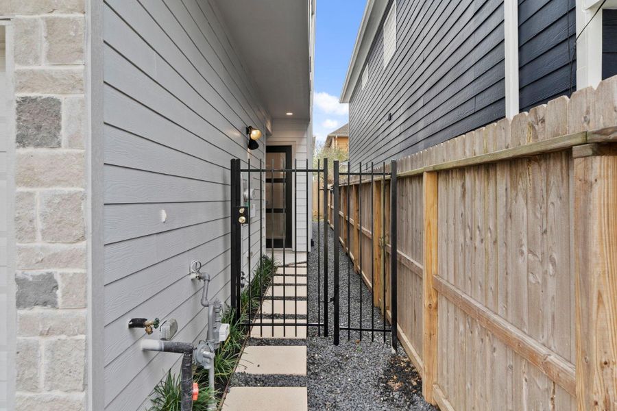 Exterior details and patio area of a home in , Houston (Image 3). Exterior details and patio area of a home in , Houston (Image 3).