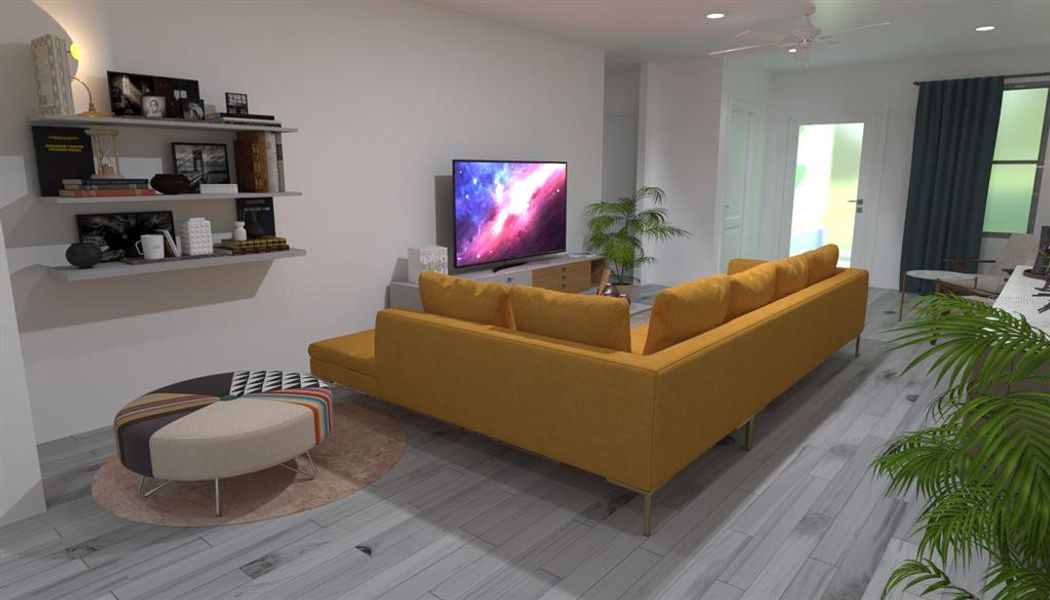 Furnished interior view inside a new home in , Kissimmee (Image 7). Furnished interior view inside a new home in , Kissimmee (Image 7).