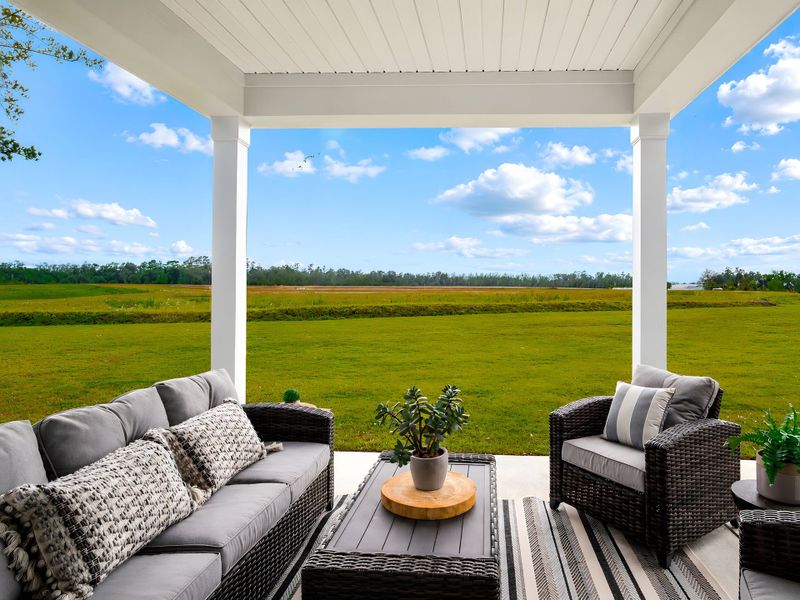 Representative exterior details of a home built from the The Cherry Grove by Chesapeake Homes in Heritage Park at Longs, Longs (Image 4).