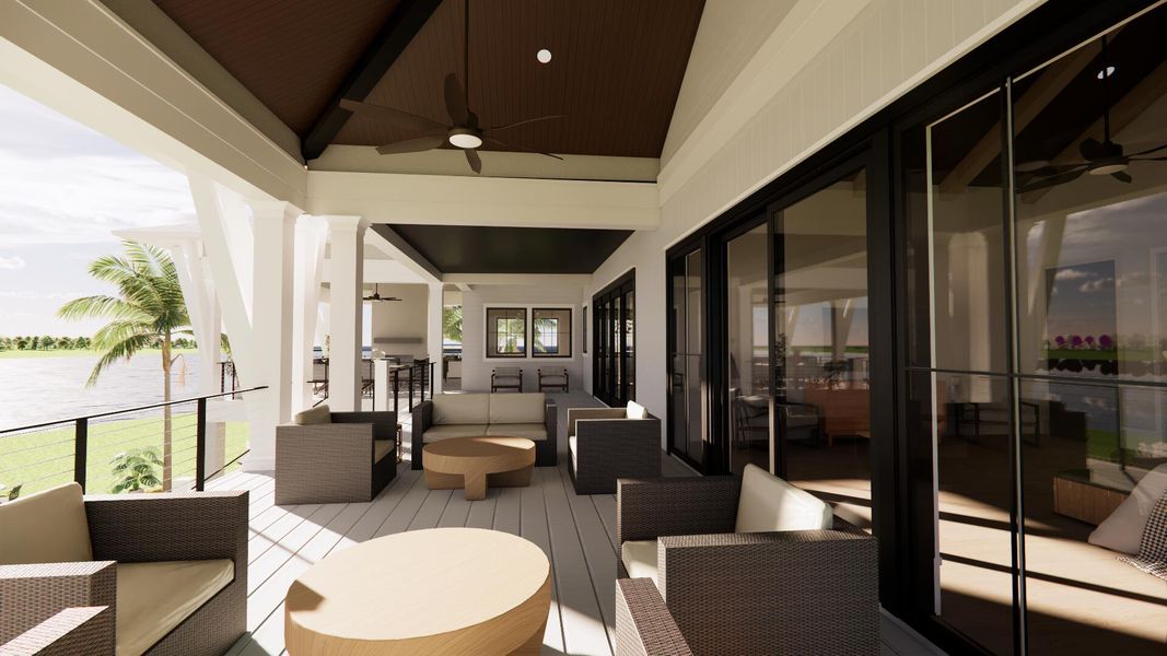 Furnished interior view inside a new home in , Isle Of Palms (Image 2).