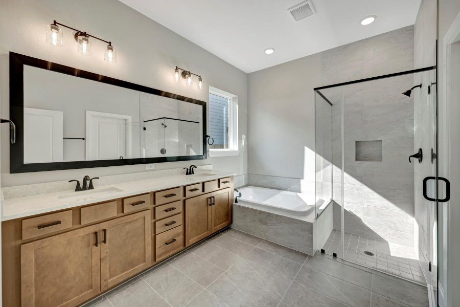 Furnished interior view inside a new home in Pomona 45' Homesites, Manvel (Image 10).