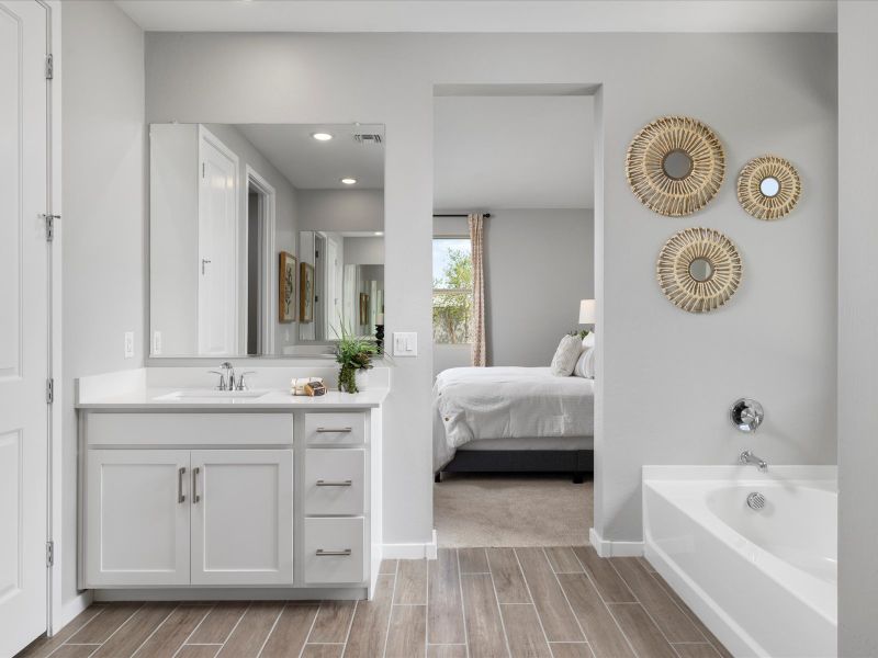 Furnished interior view inside a new home in Paloma Creek - Signature Series, Surprise (Image 17).