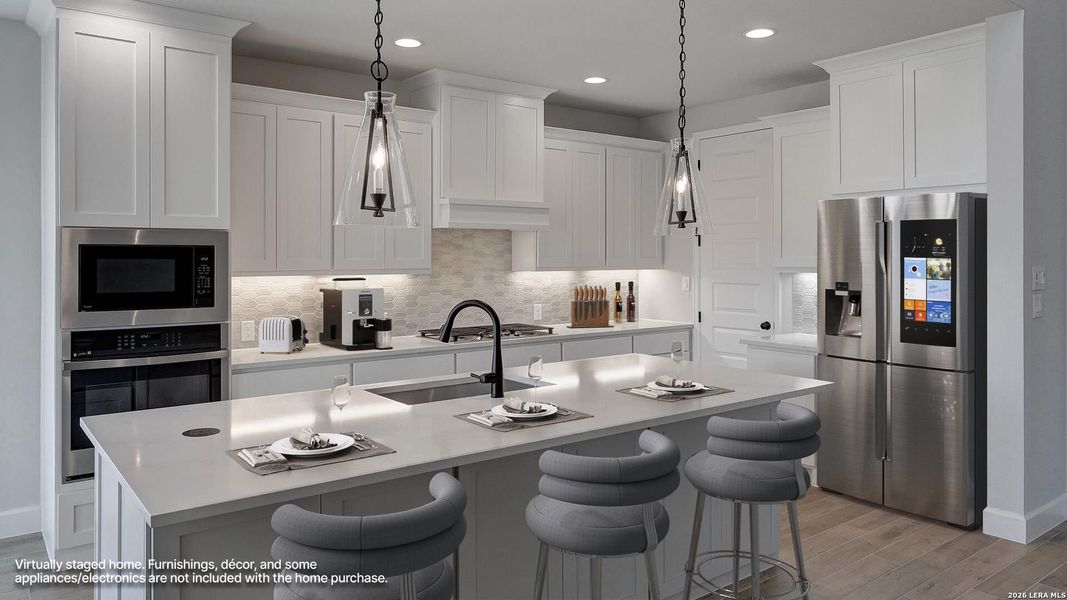 Furnished interior view inside a new home in Ladera, San Antonio (Image 7).