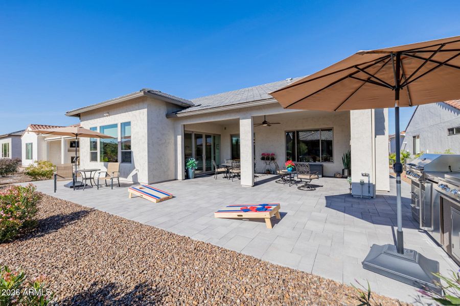 Great views from this large patio