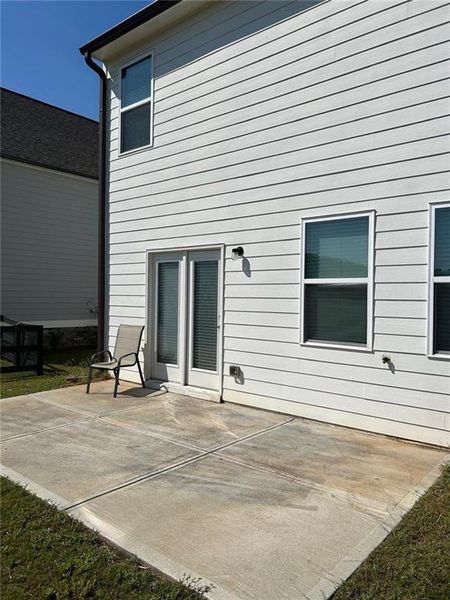 Exterior details and patio area of a home in , Dawsonville (Image 3). Exterior details and patio area of a home in , Dawsonville (Image 3).