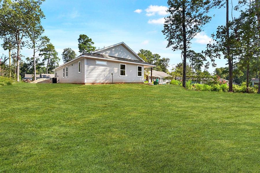 So many opportunities for this size backyard!