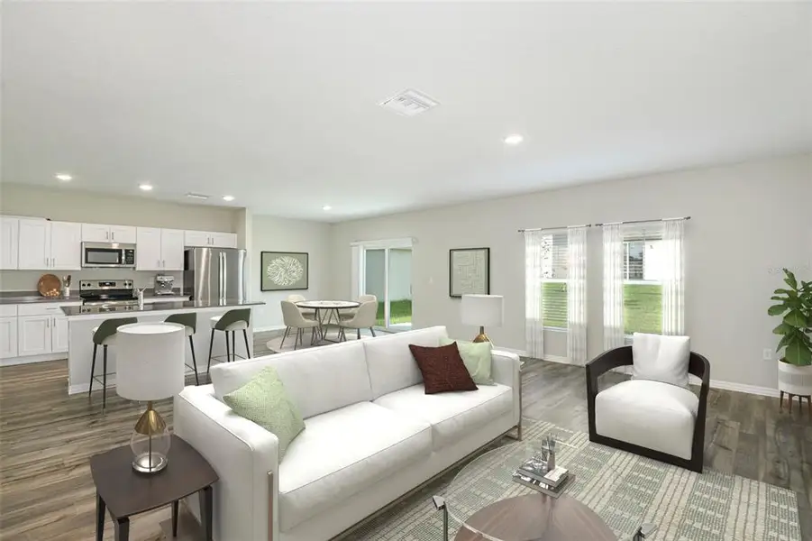 Furnished interior view inside a new home in Scenic Terrace, Haines City (Image 3).