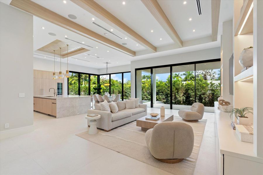 Furnished interior view inside a new home in , Fort Lauderdale (Image 8). Furnished interior view inside a new home in , Fort Lauderdale (Image 8).