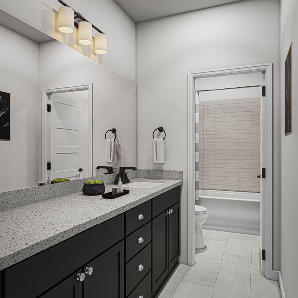 Furnished interior view inside a new home in Park Central, Georgetown (Image 14).