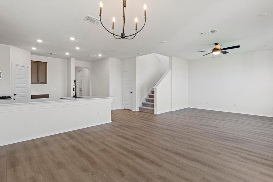 Spacious, unfurnished interior of a new home in Salerno - Heritage Collection, Round Rock (Image 22). Spacious, unfurnished interior of a new home in Salerno - Heritage Collection, Round Rock (Image 22).