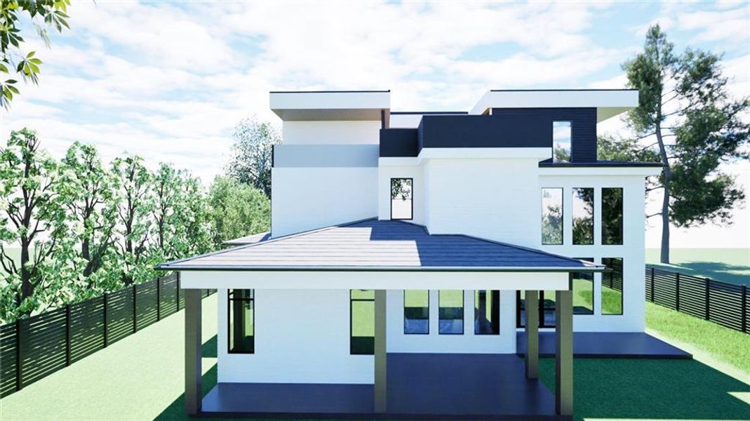 Exterior rendering of this home design in , Atlanta, GA (Image 5). Exterior rendering of this home design in , Atlanta, GA (Image 5).