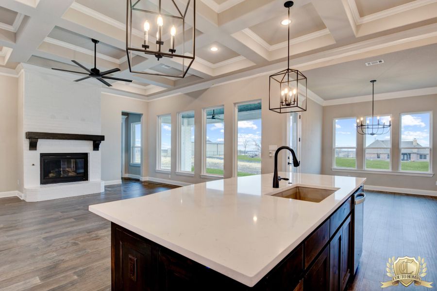 Furnished interior in a model home at Pecan Plantation in Granbury (Image 7). Furnished interior in a model home at Pecan Plantation in Granbury (Image 7).